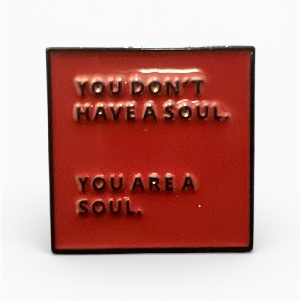Red Inspirational Enamel Pin
